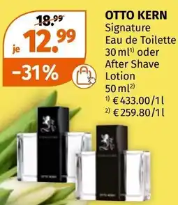 Müller Otto kern signature eau de toilette oder after shave lotion Angebot