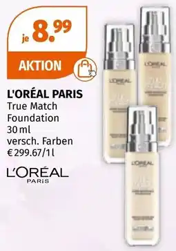 Müller L'oréal paris true match foundation Angebot