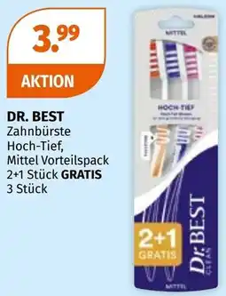 Müller Dr. best zahnbürste hoch-tief, Mittel Vorteilspack Angebot