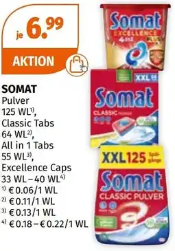 Müller Somat pulver, classic tabs, all in 1 tabs, excellence caps Angebot