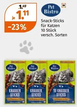 Müller Pet Bistro Snack-Sticks für Katzen Angebot