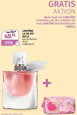 Müller Lancôme la vie est belle eau de parfum Angebot