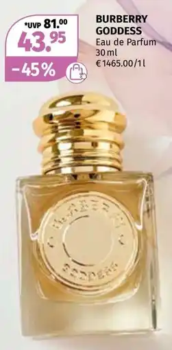 Müller Burberry goddess eau de parfum Angebot