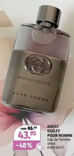 Müller Gucci guilty pour homme eau de toilette Angebot