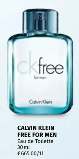 Müller Calvin klein free for men Eau de Toilette Angebot
