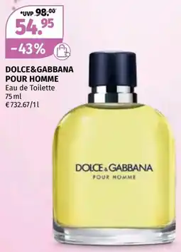 Müller Dolce&gabbana pour homme eau de toilette Angebot