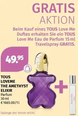 Müller Tous loveme the amethyst elixir parfum Angebot