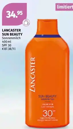 Müller Lancaster sun beauty sonnenmilch SPF 30 Angebot