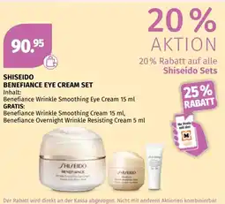 Müller Shiseido benefiance eye cream set Angebot