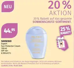 Müller Shiseido expert sun protector cream spf 50+ Angebot