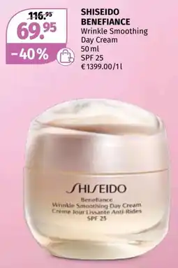 Müller Shiseido benefiance wrinkle smoothing day cream Angebot