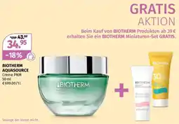 Müller Biotherm aquasource creme pnm Angebot