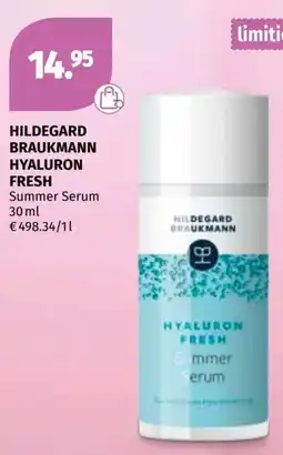 Müller Hildegard braukmann hyaluron fresh Summer Serum Angebot