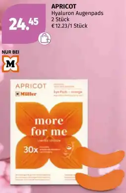 Müller Apricot hyaluron augenpads Angebot