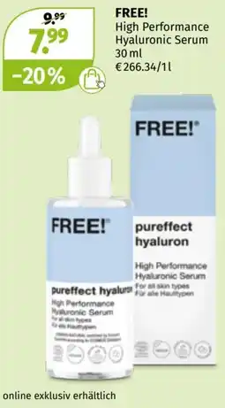 Müller Free! High Performance Hyaluronic Serum Angebot