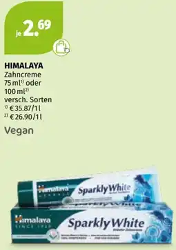 Müller HIMALAYA Zahncreme Angebot