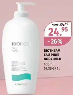 Müller Biotherm eau pure body milk Angebot