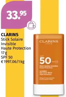 Müller Clarins Stick Solaire Invisible Haute Protection SPF 50 Angebot