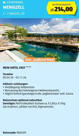 Hofer Reisen Mein hotel fast Angebot