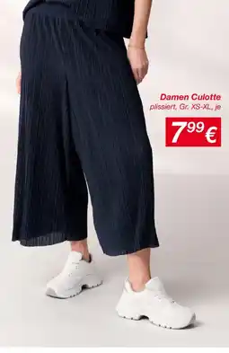 KiK Damen Culotte plissiert Angebot