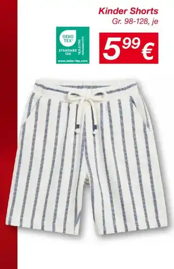 KiK Kinder Shorts Angebot