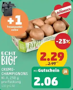 PENNY Creme- champignons kl. 11 Angebot