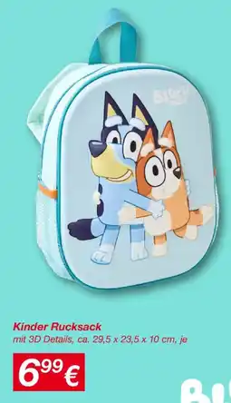 KiK Kinder Rucksack Angebot