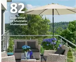 Bauhaus Design Vielfalt mit Schutzfaktor Schattenspender Angebot