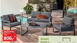 Bauhaus Beispiel Kombi 2 2er Sofa mit 2x Sessel und Couchtisch Maja Angebot