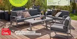 Bauhaus Beispiel Kombi 1 3er Sofa mit 2er Sofa Sessel und Lifttisch Angebot