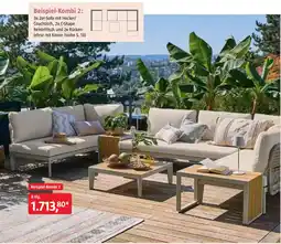 Bauhaus 3x 2er Sofa mit Hocker/ Couchtisch 2x C Shape Beistelltisch und 2x Rücken lehne mit Kissen siehe S 13 Angebot