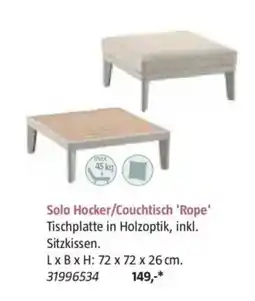 Bauhaus Solo Hocker Couchtisch Rope Angebot
