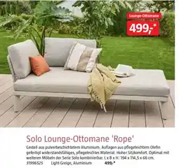 Bauhaus Solo Lounge Ottomane Rope Angebot