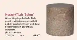Bauhaus Hocker Tisch Beton Angebot