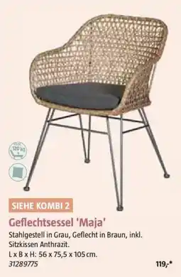 Bauhaus Geflechtsessel Maja Angebot