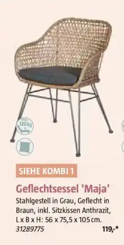 Bauhaus Geflechtsessel Maja Angebot