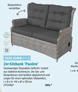 Bauhaus 2er Sitzbank Pauline Angebot