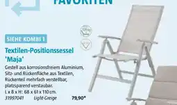 Bauhaus Textilen-Positionssessel 'Maja' Angebot