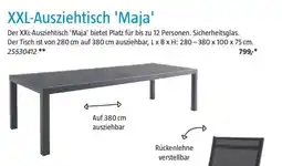 Bauhaus XXL-Ausziehtisch 'Maja' Angebot