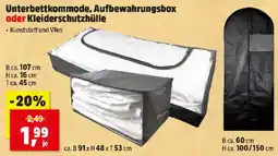 Thomas Philipps Unterbettkommode, Aufbewahrungsbox oder Kleiderschutzhülle Angebot