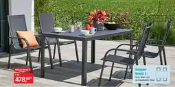 Bauhaus Beispiel-Kombi 2 Tisch 'Maja' mit 4x Stapelsessel 'Maja' Angebot
