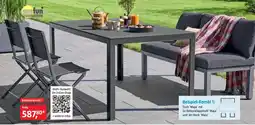 Bauhaus Beispiel-Kombi 1 Tisch 'Maja' mit 2x Balkonklappstuhl 'Maja' und 3er-Bank 'Maja' Angebot