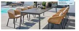 Bauhaus Beispiel-Kombi 2: Ausziehtisch mit 8x Alu-Rattansessel Angebot