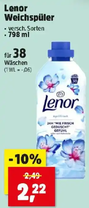 Thomas Philipps Lenor Weichspüler Angebot