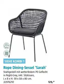 Bauhaus SIEHE KOMBI 1 Rope Dining-Sessel 'Sarah' Angebot
