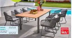 Bauhaus Beispiel- Kombi 2: Tisch 'Carina' mit 6x Sessel 'Maja' Angebot