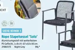 Bauhaus SIEHE KOMBI 1 Rope Stapelsessel 'Solo' Angebot