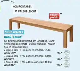 Bauhaus Bank 'Laura' Auf diesem Kombipartner für den Diningtisch 'Laura' nimmt man gerne Platz Angebot