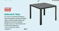 Bauhaus Balkontisch 'Maja' Angebot