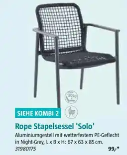 Bauhaus SIEHE KOMBI 2 Rope Stapelsessel 'Solo' Angebot
